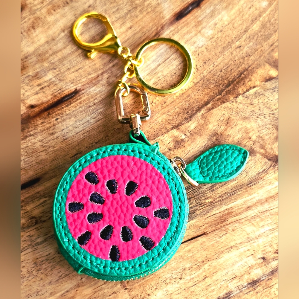 Watermelon Bag Charm Key Chain Coin Purse NIP